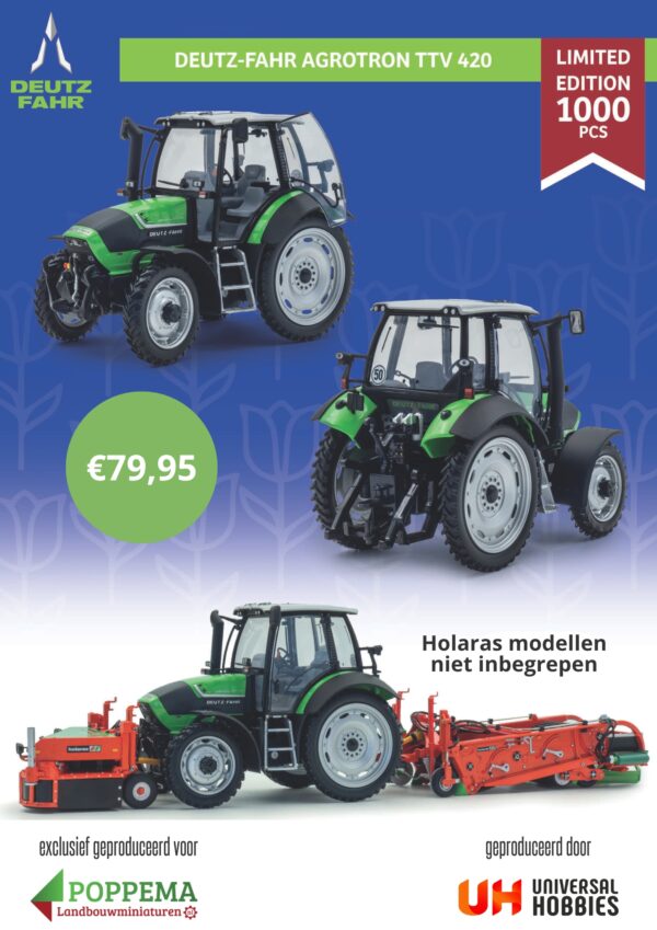 UH Deutz-Fahr Agrotron TTV 420 1:32 Limited Edition 1000 pcs 1:32