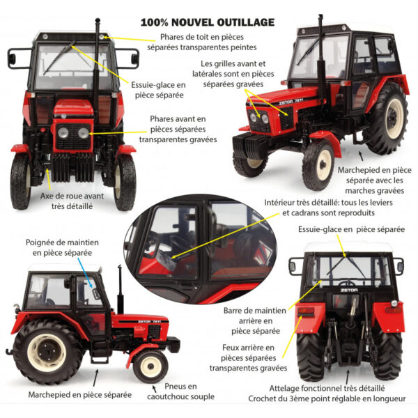 Zetor 7211 2WD 1:32 PRE-ORDER Leverbaar in kwartaal 2 2025