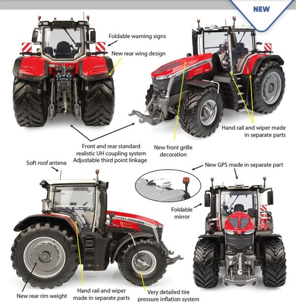 UH 2025 Massey Ferguson 9S.425 Production version 1:32 binnenkort leverbaar