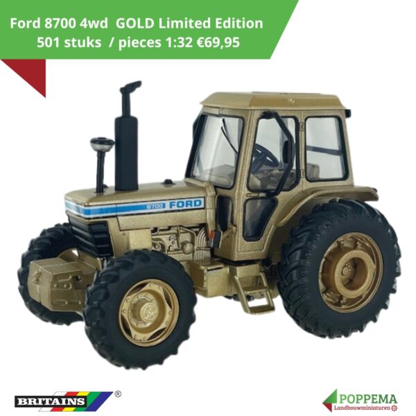 Britains 2025 Ford 8700 4wd GOLD Limited Edition 501 pcs. 1:32 PRE-ORDER