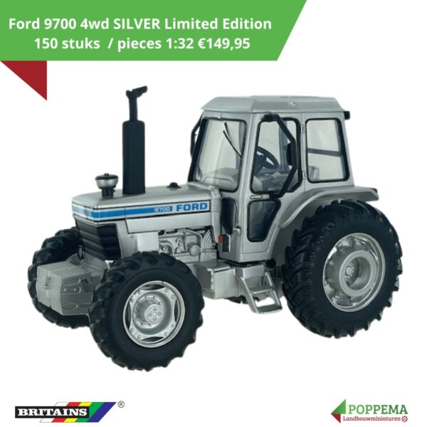 Britains 2025 Ford 9700 4wd SILVER Limited Edition 150 pcs. 1:32 PRE-ORDER