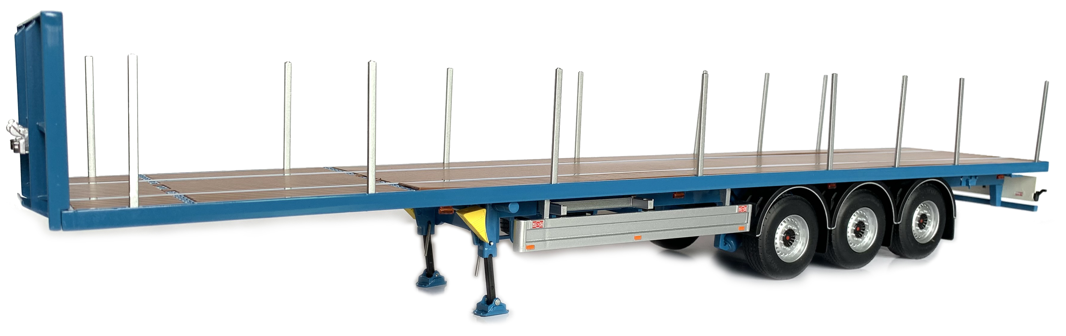 MarGe Models 2019 Pacton flatbed trailer blue 1:32